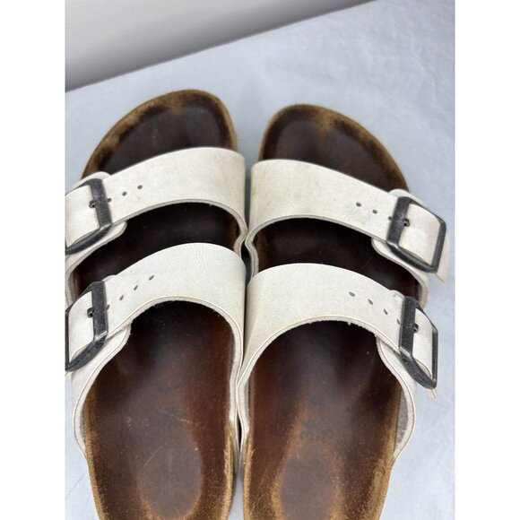 BIRKENSTOCK Arizona Womens 36 White Cork Slip On - Picture 2 of 8